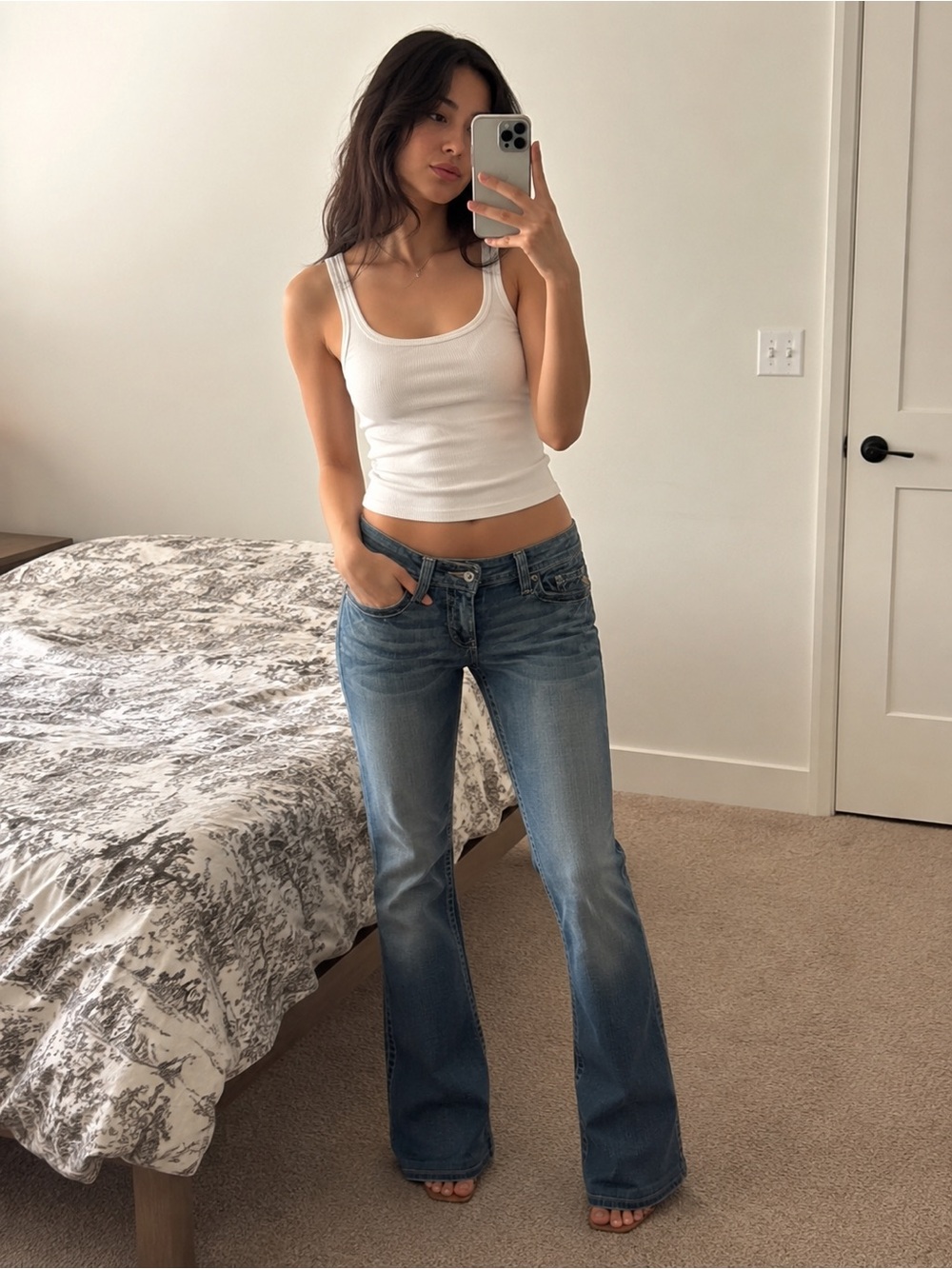 Big Star Women’s Medium Blue Bootcut‎ Jeans with Embroidered Back Pockets